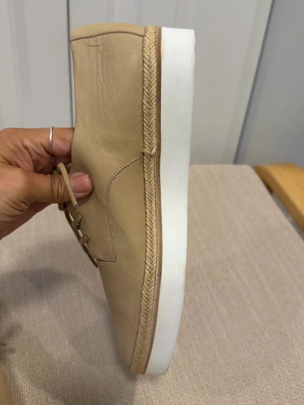 Via Spiga Leather Platform Derby Shoes Women’s Size 7.5 M